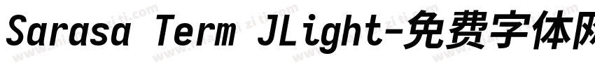 Sarasa Term JLight字体转换